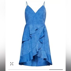 Blue Ruffle Mini Dress — BCBGENERATION sz 12